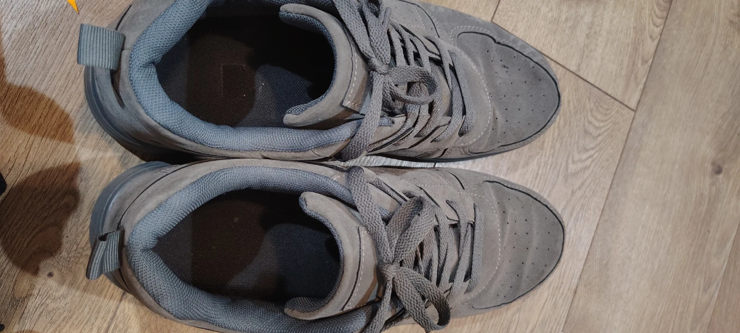 Men's Grey suede like shoes- Size 10 - photo 4