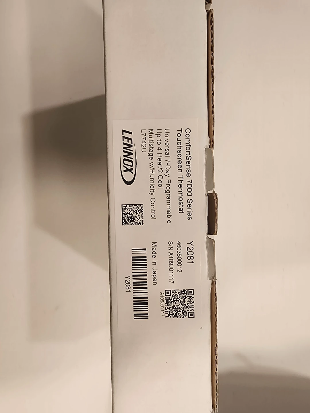 Lennox ComfortSense 7000 Series YZ081 Thermostat - photo 2