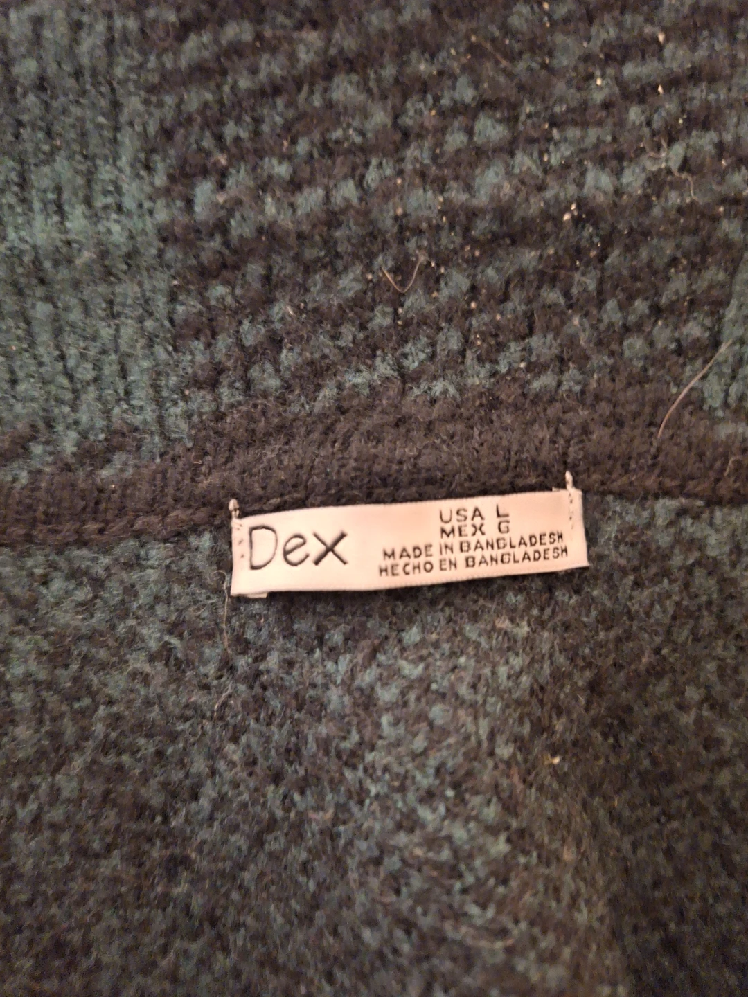 Green Plaid Knit Blazer - Size S - photo 4