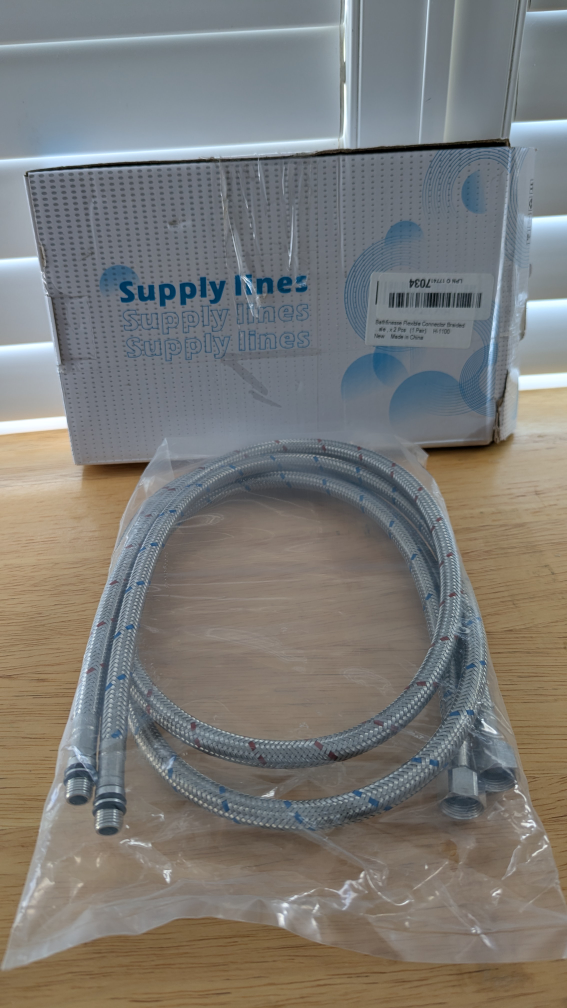 LAICAIW 32-Inch Faucet Connector Supply Hoses - 2 Pcs - photo 2