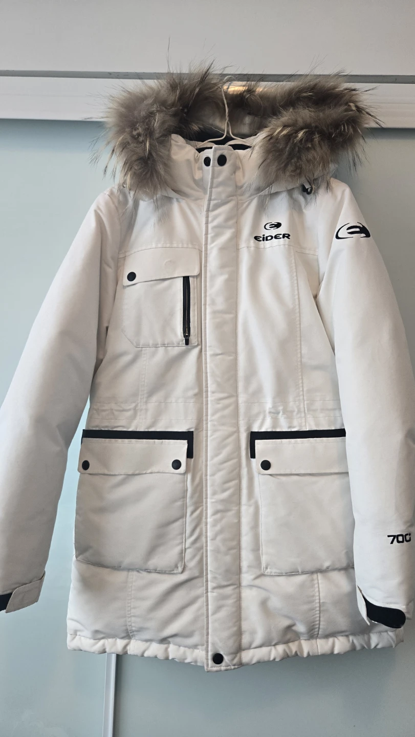 Eider White Down Jacket - Size S
