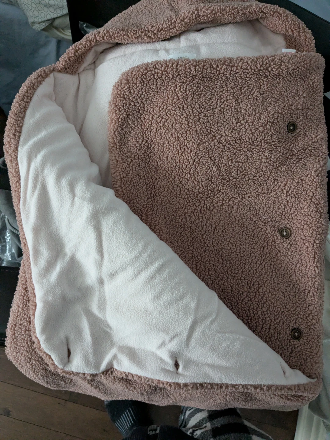 MNG Kids Pink Fleece Baby Blanket - photo 3