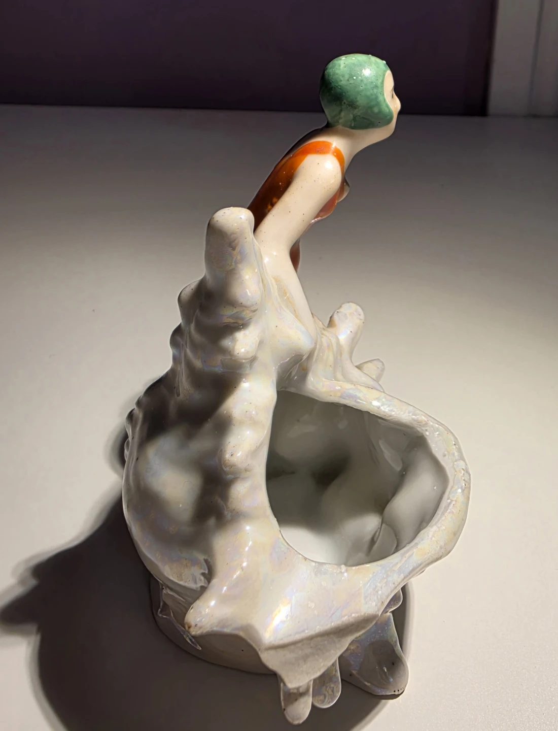 Vintage Diver Figurine Seashell Made in Japan - photo 3