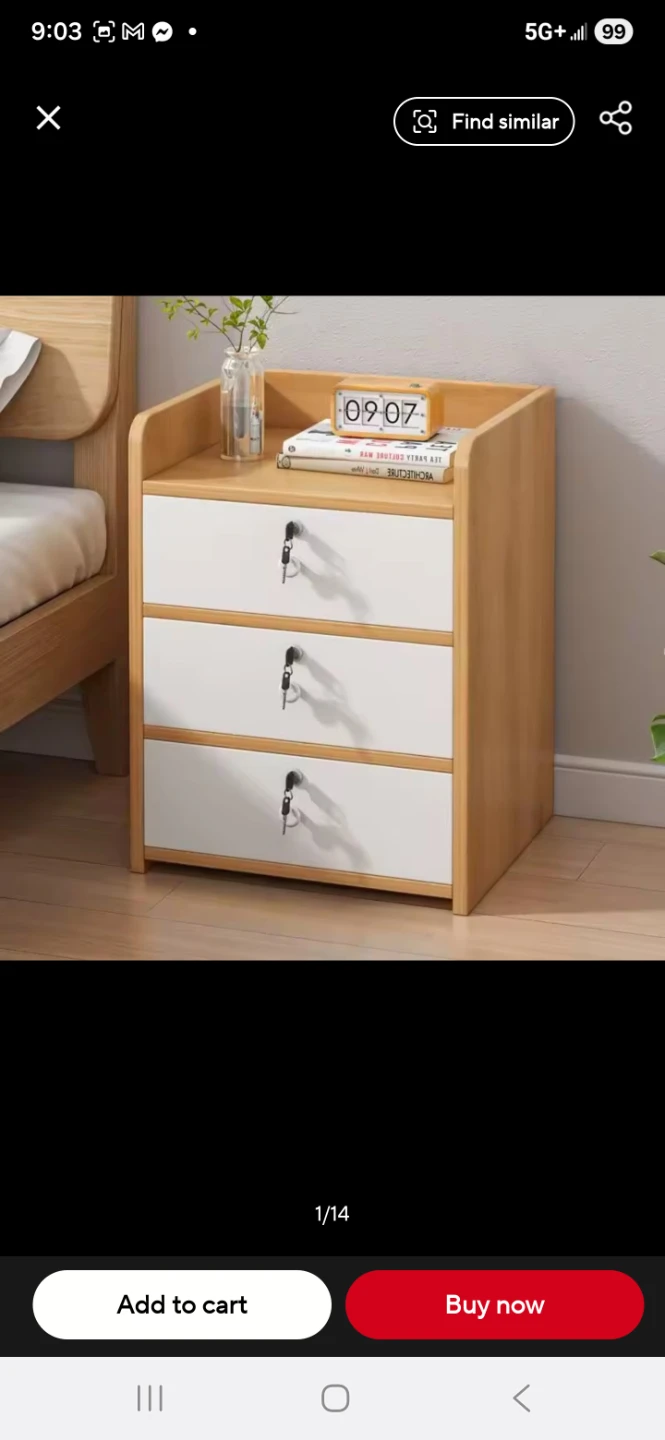 ✨ Modern Nightstand with 3 Drawers ✨ - photo 5