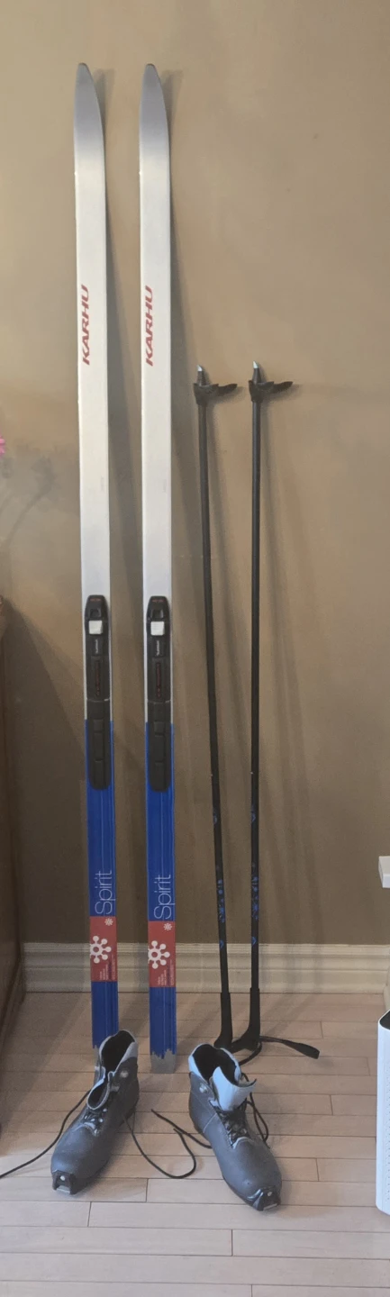 Karhu Spirit Cross Country Skis with Poles and Boots