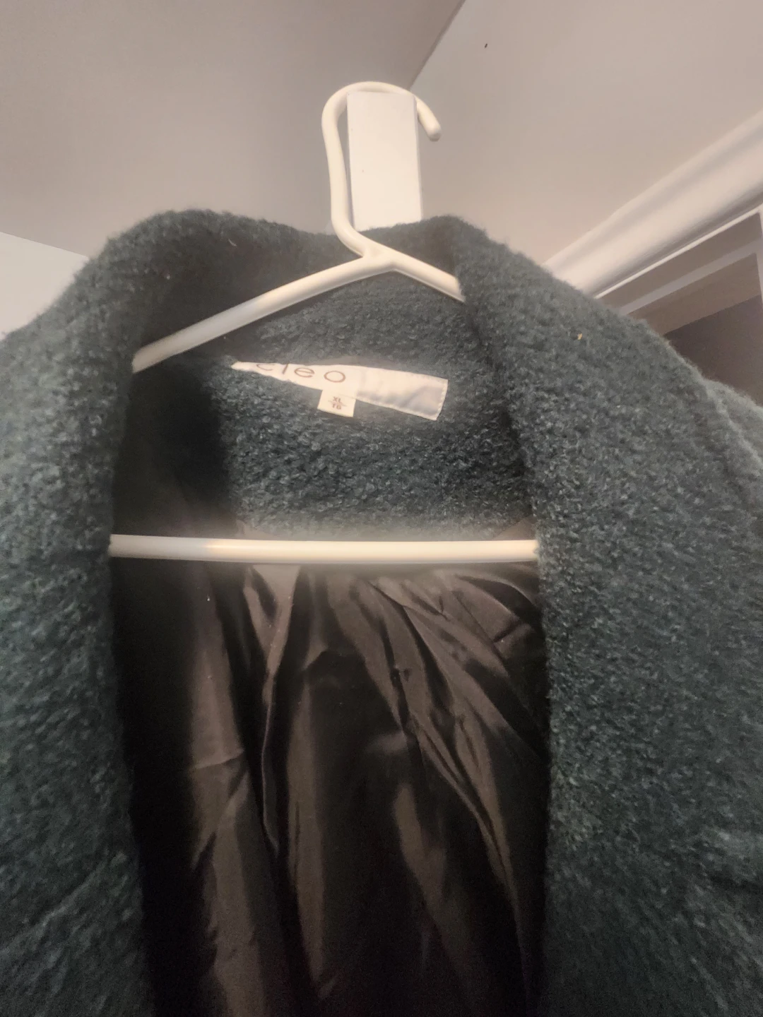 Cleo Women's Long Coat - Dark Green - photo 3