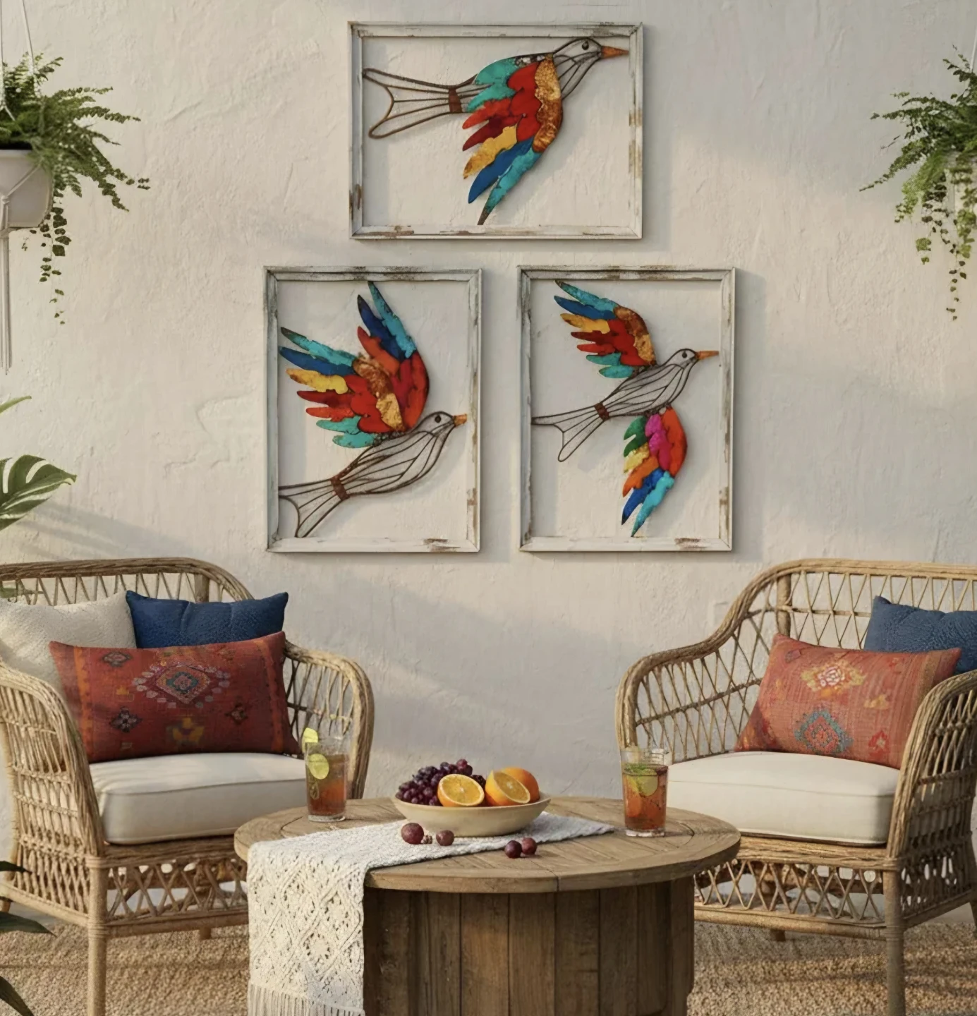 3D Metal Bird Wall Art Decor Set 3 Pieces - photo 5