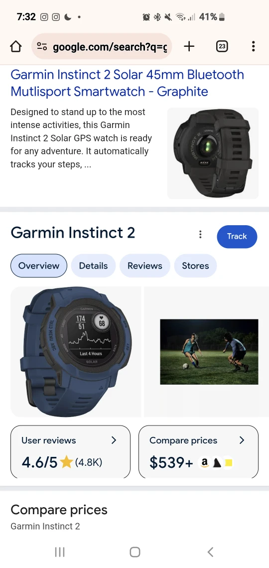 Garmin Instinct Solar Smartwatch - red - photo 5