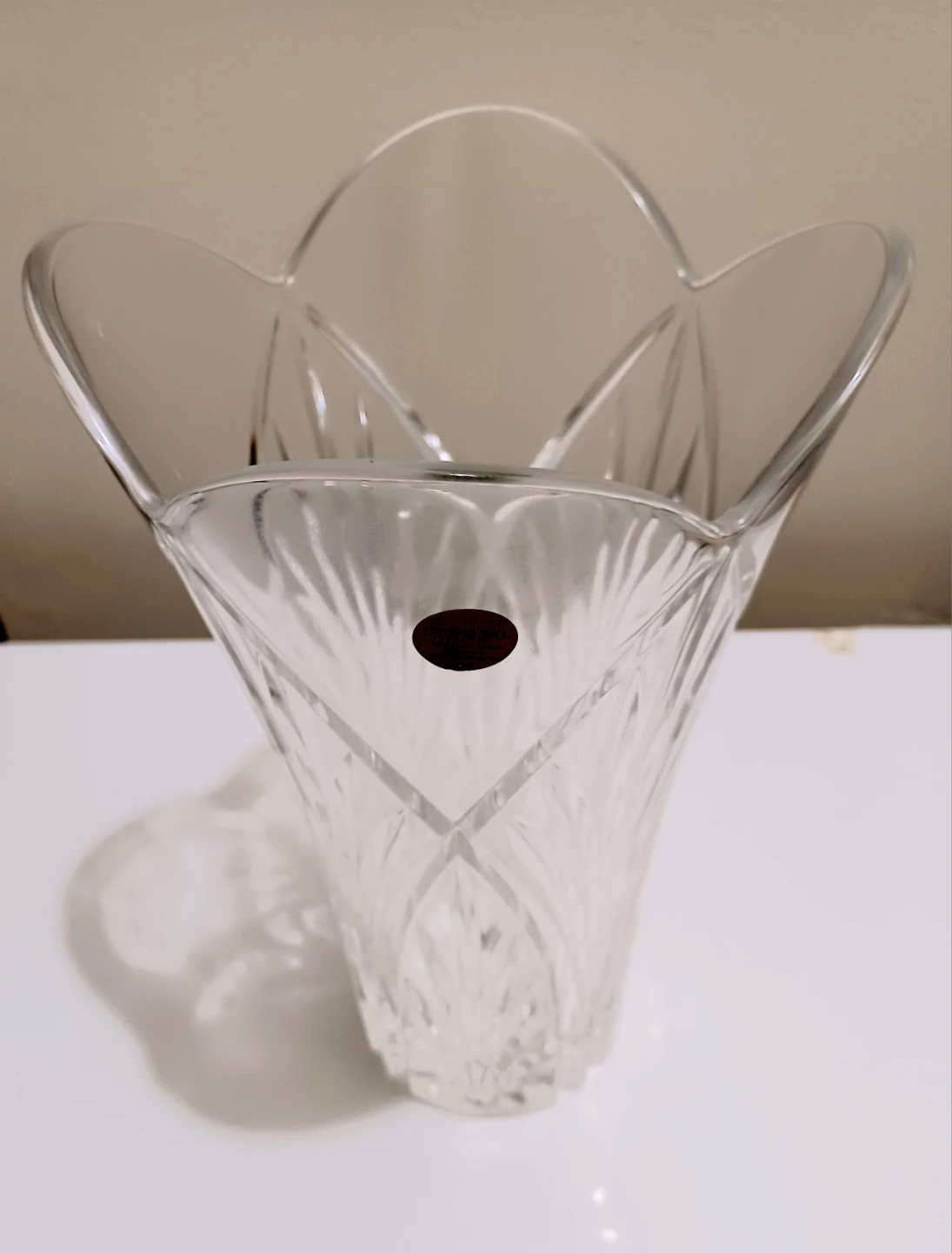 Vtg. Tulip Italian Capri Crystal Vase - photo 3