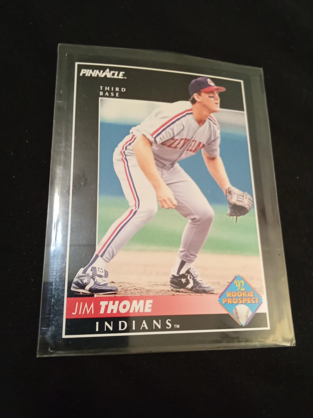 1992 Pinnacle Jim Thome Indians Rookie Prospect Baseball Card
