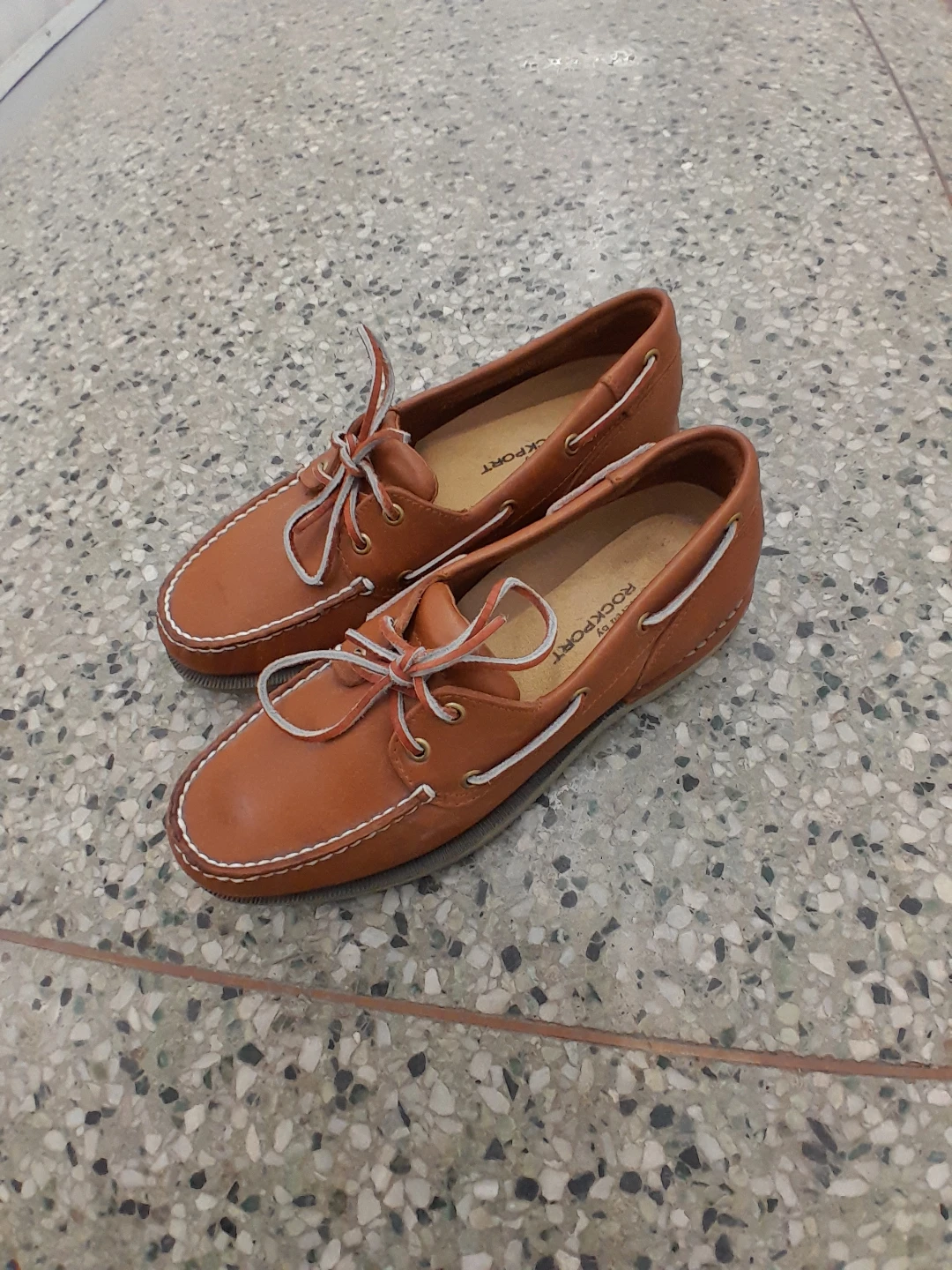 Rockport Brown Leather Boat Shoes Men's Size  10 - photo 3