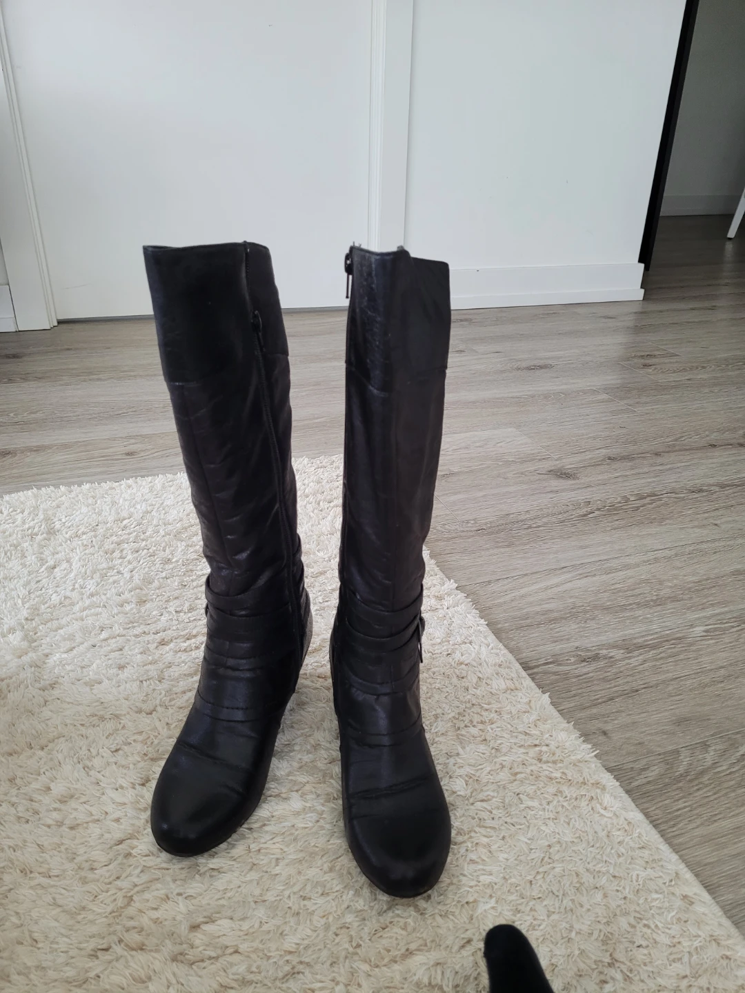 Black Leather Naturalizer Boots,