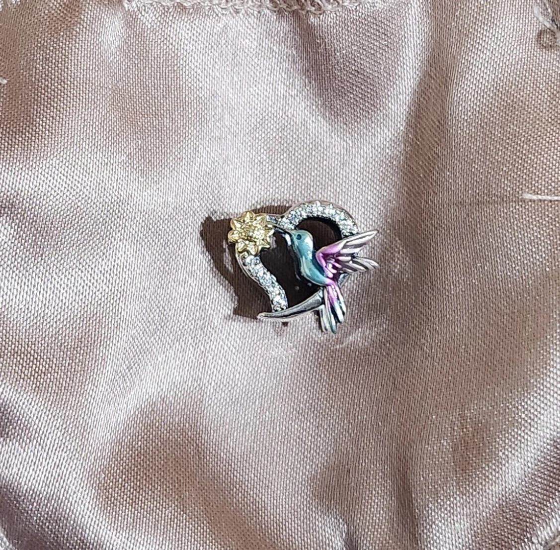 Hummingbird Heart Charm - photo 2