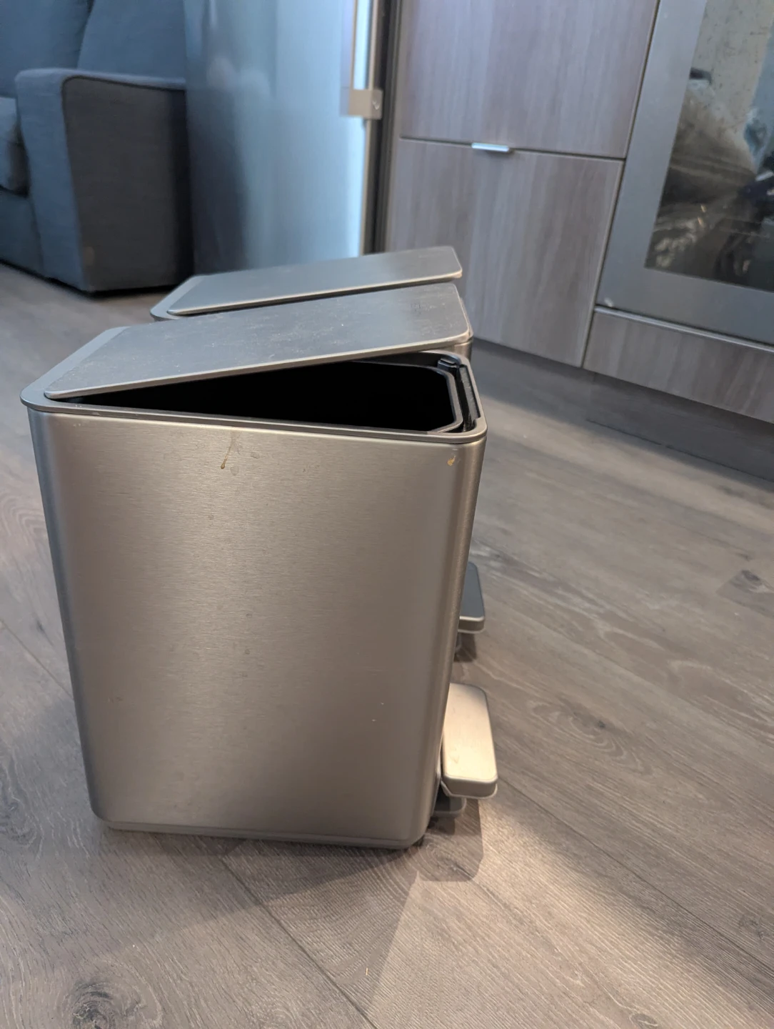 Kohler Stainless Steel Step Trash Cans (Set of 2) - photo 4