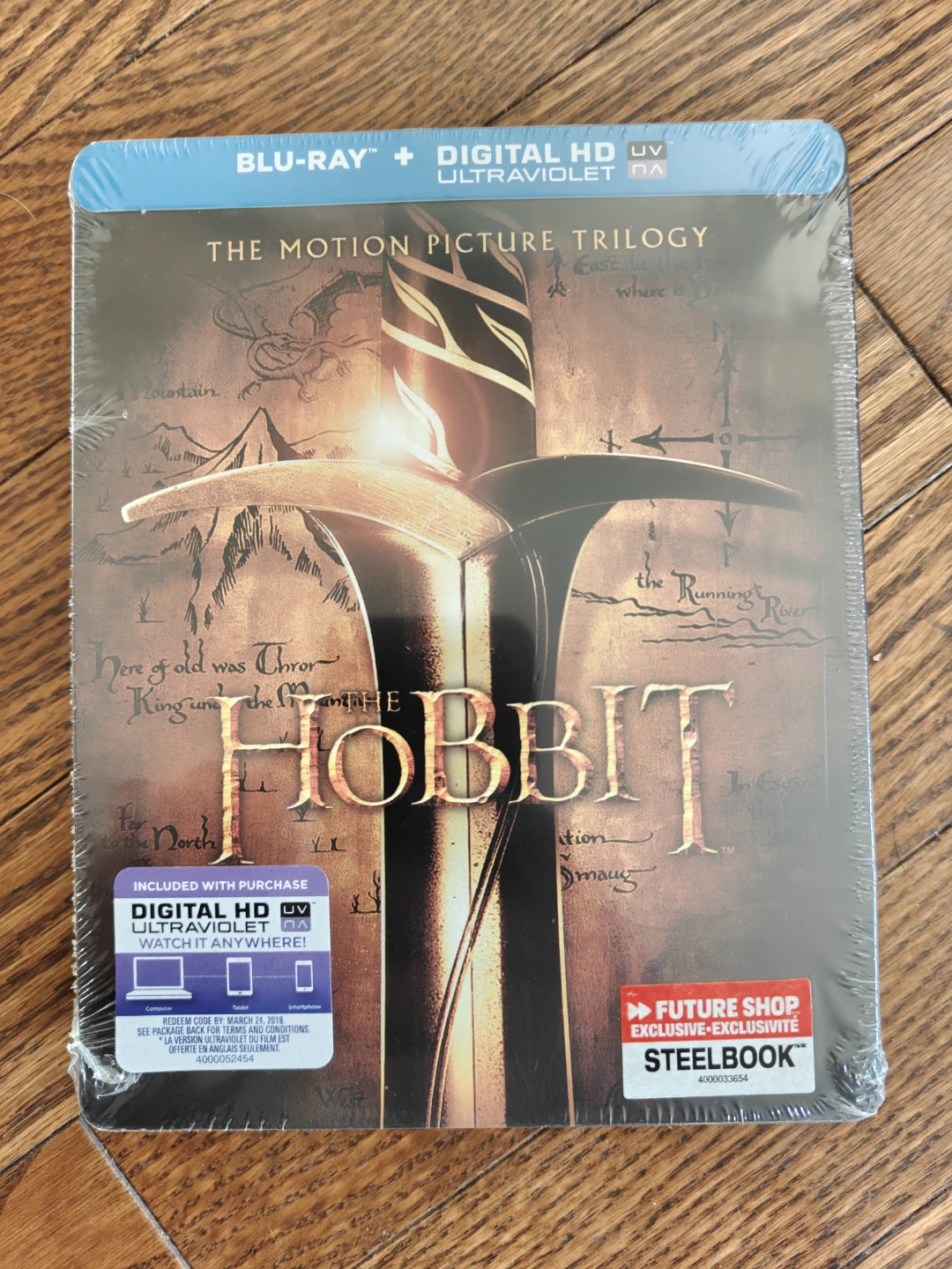 The Hobbit: Trilogy Steelbook Blu-ray (new, sealed)