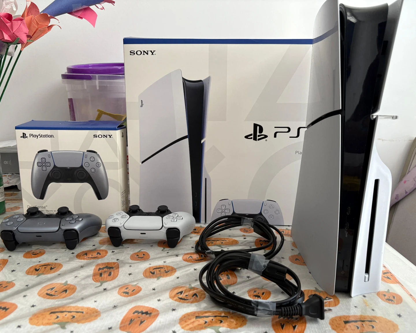 Sony PlayStation 5 (PS5) Console with Two Controllers - photo 2