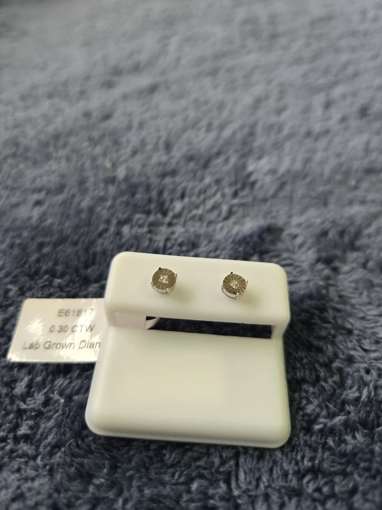 Lab Grown Diamond Stud Earrings - .30 CTW - photo 2