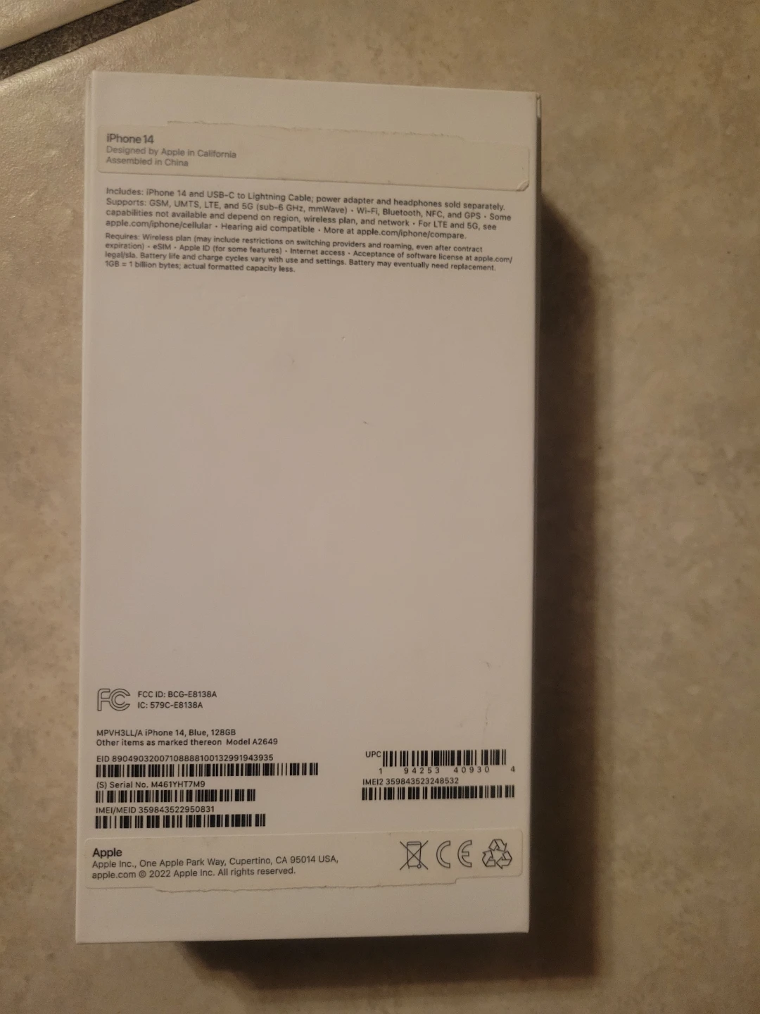 Apple iPhone 14 Blue 128GB - photo 2