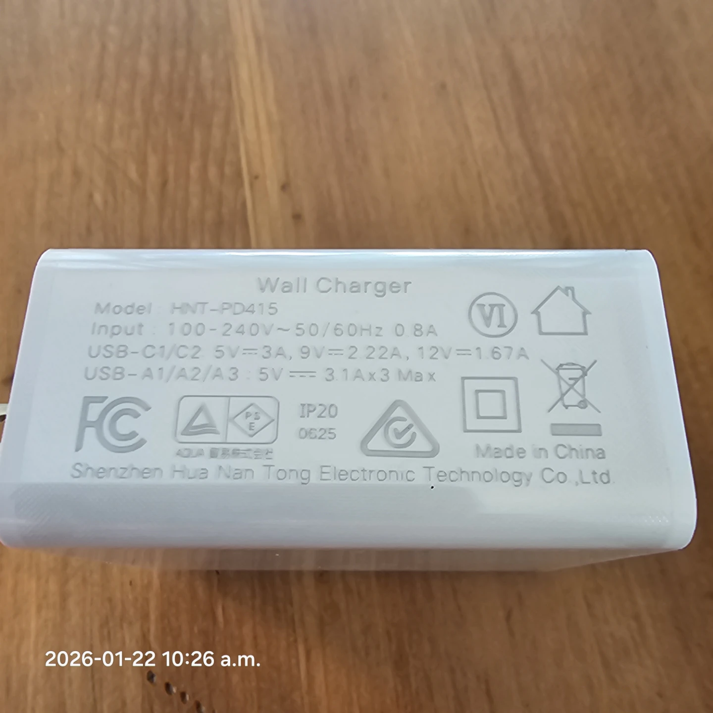 New HNT-PD415 Wall Charger Adapter 3.0 - photo 2