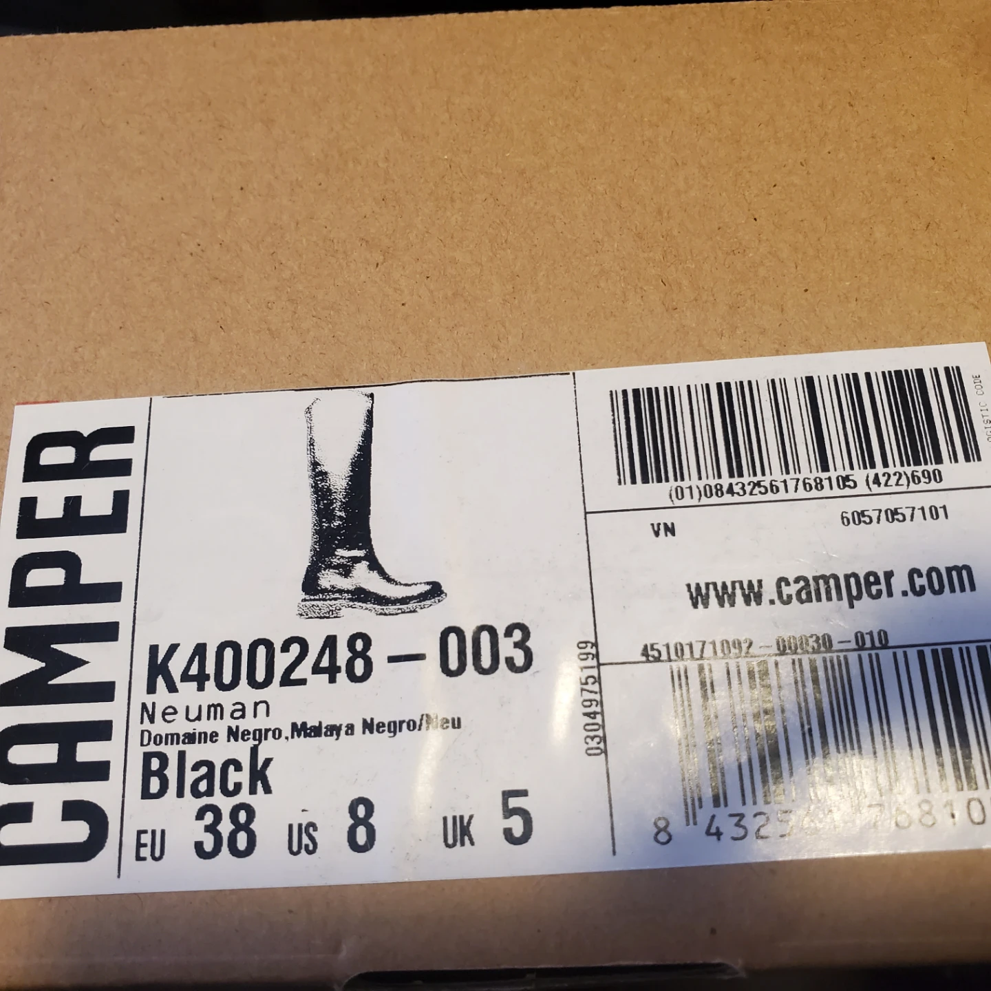 Camper Neuman Black Leather Boots - US 8 - photo 4