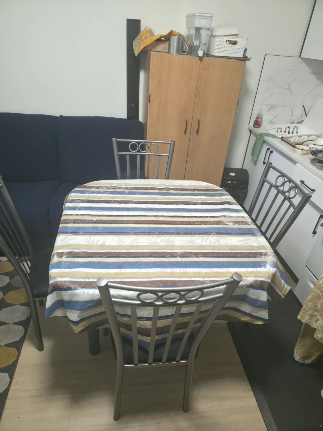 Dining Table with Glass Top