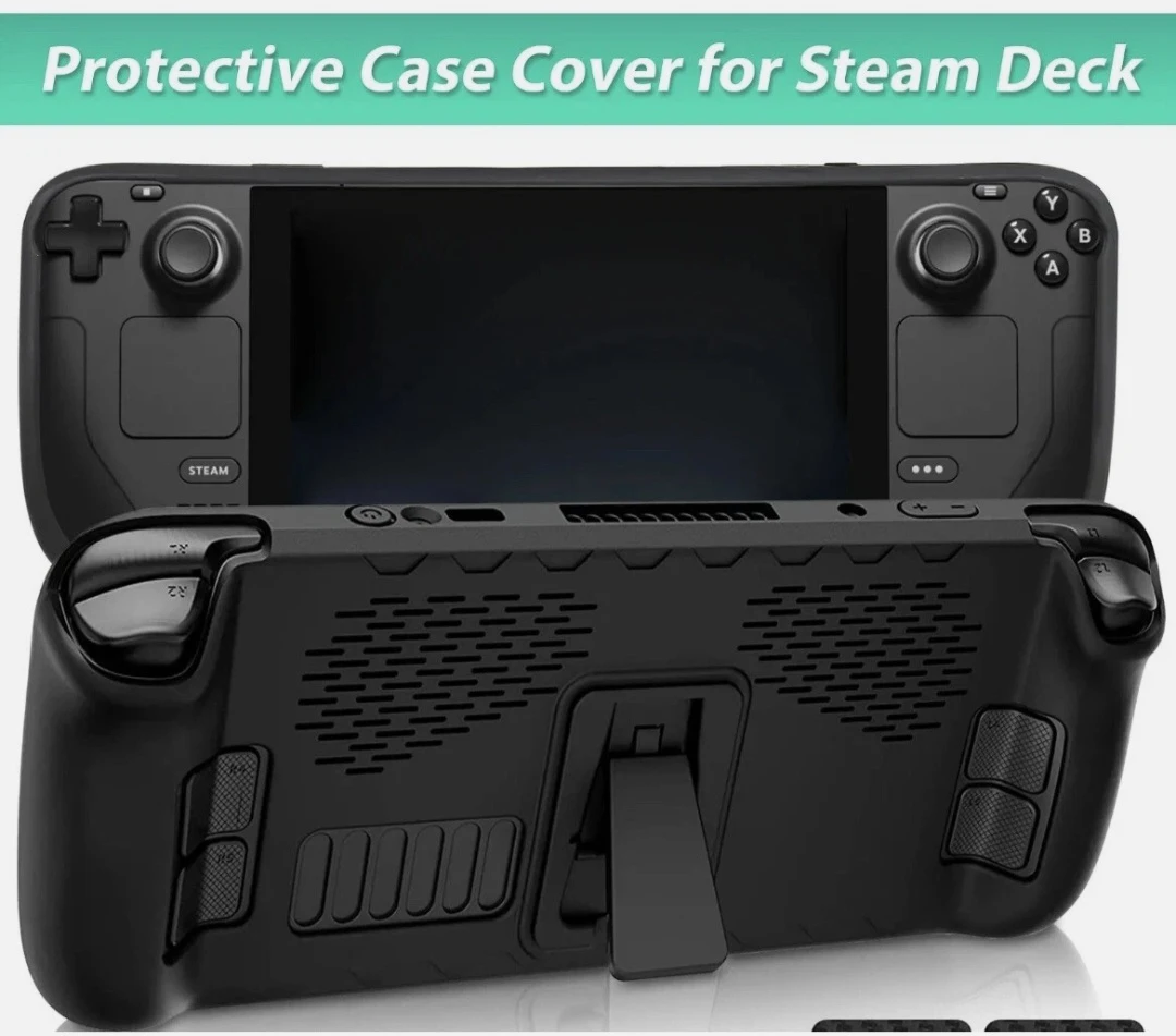 Steam Deck Protective Case Cover - Black