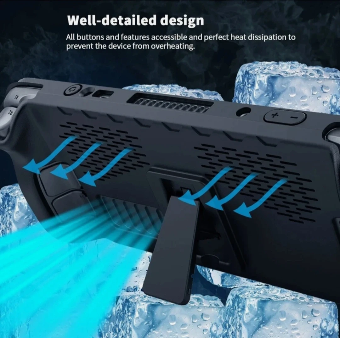 Steam Deck Protective Case Cover - Black - photo 2
