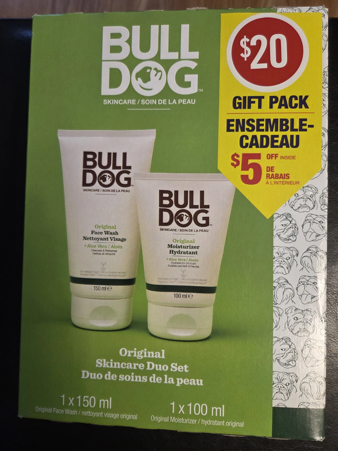 Bull Dog Original Skincare Duo Set Face Wash & Moisturizer - photo 2
