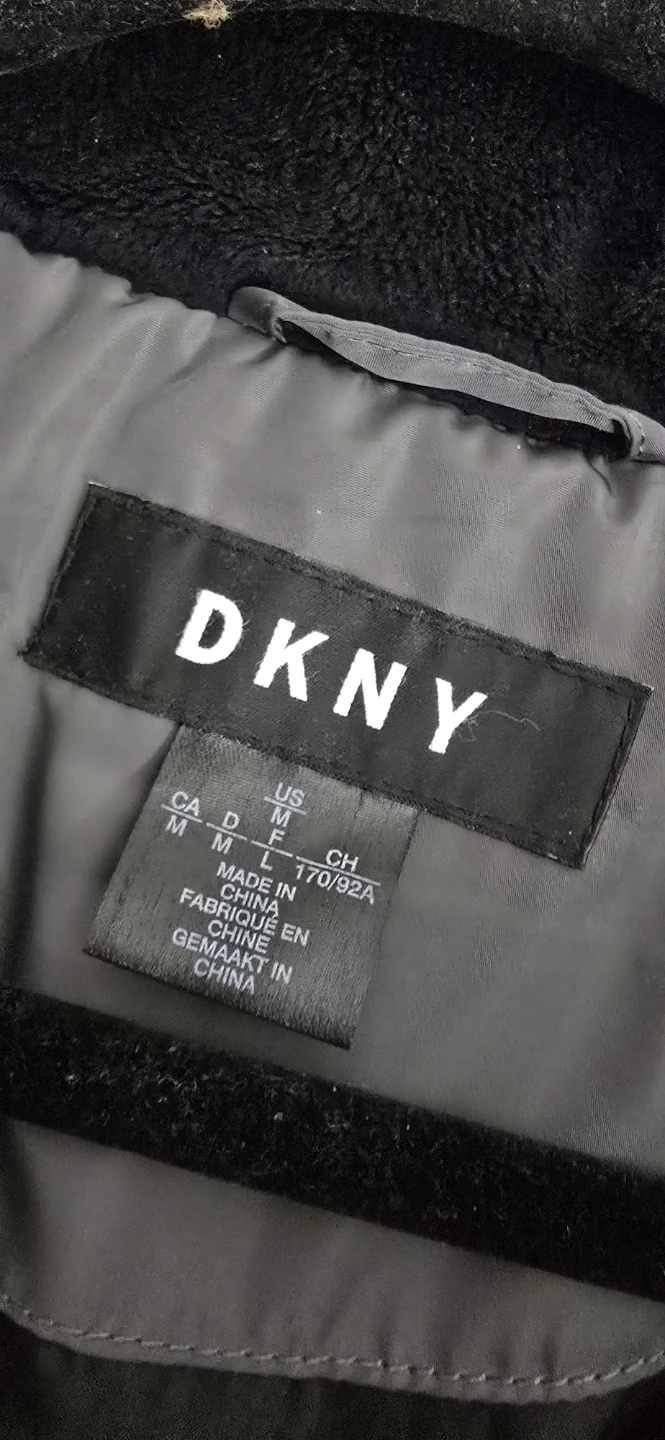 DKNY Grey Puffer Coat - Size M - photo 3