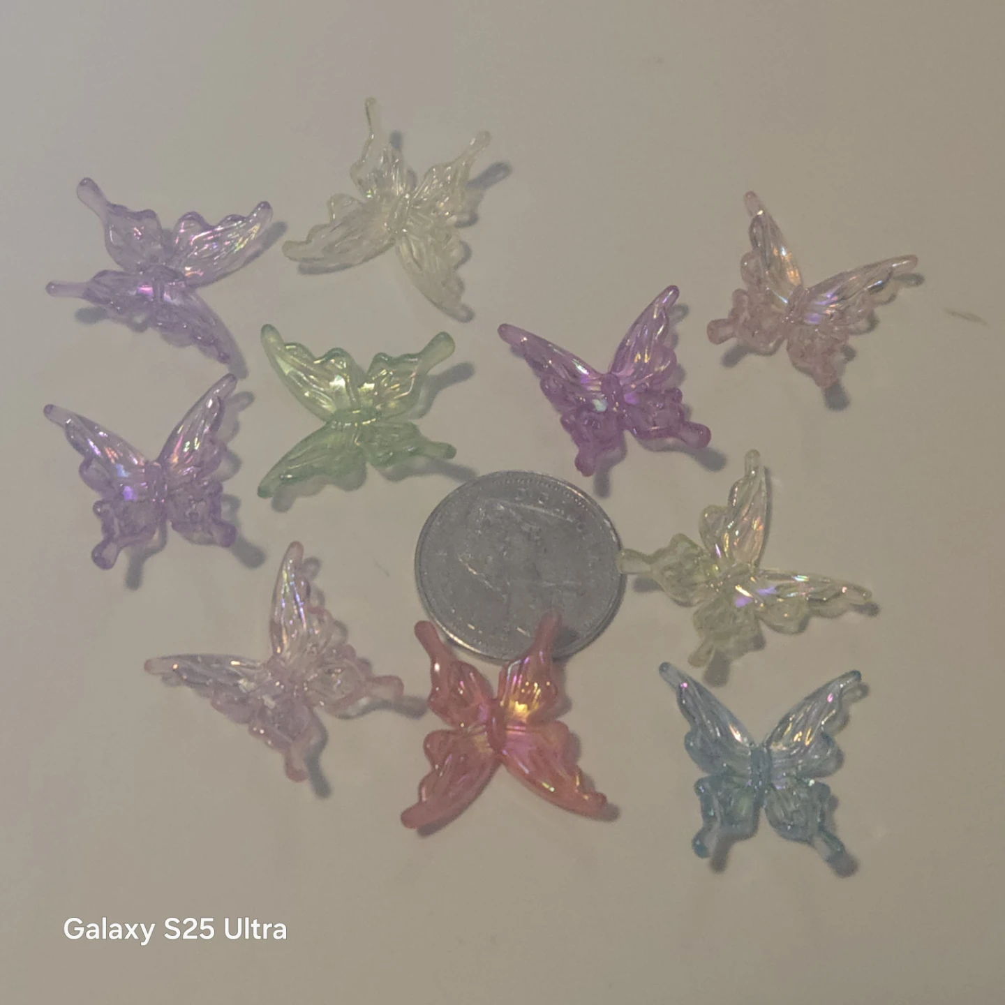 Iridescent Butterfly Charms - Nail Art