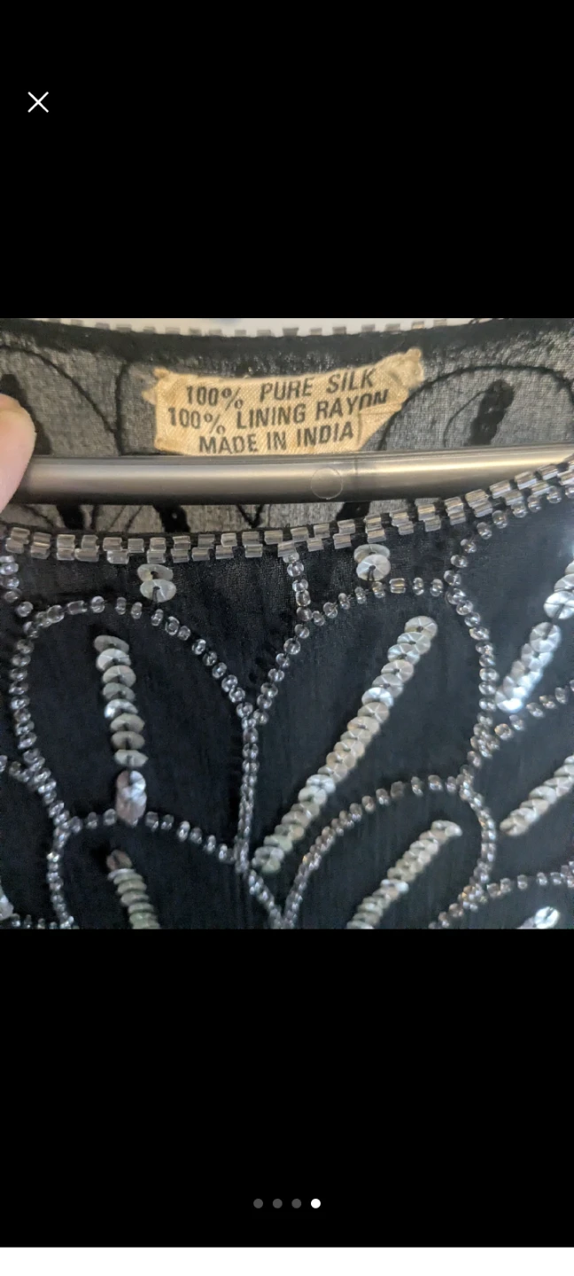 Sequin Dress - Pure Silk & Rayon - photo 4