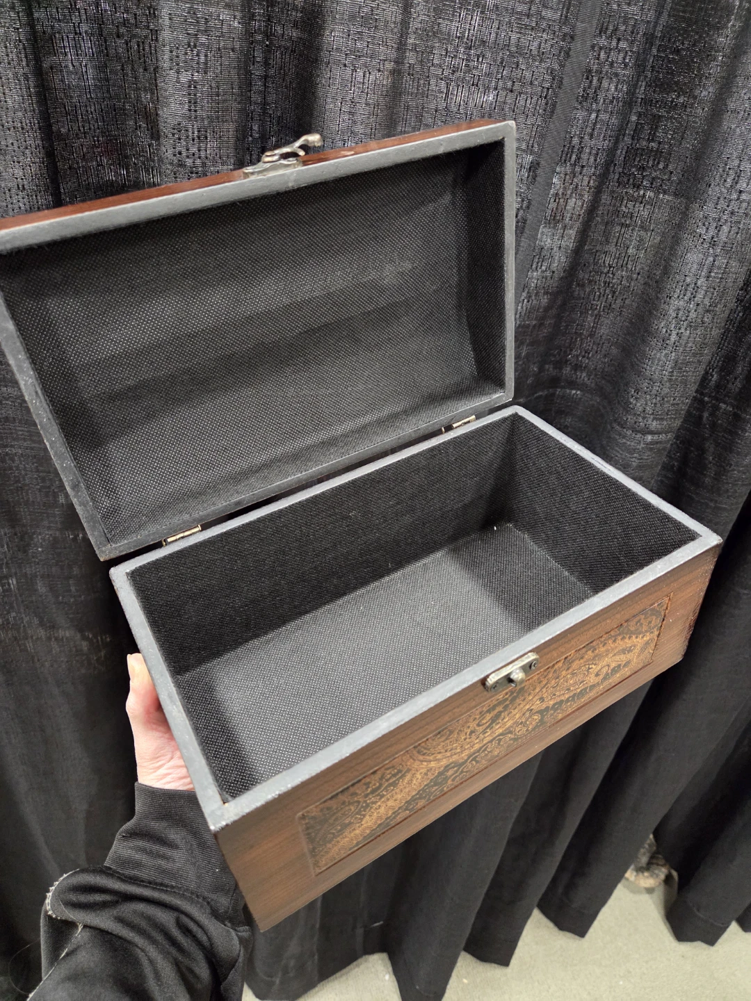 Wooden Decorative Box with Paisley Design - photo 4