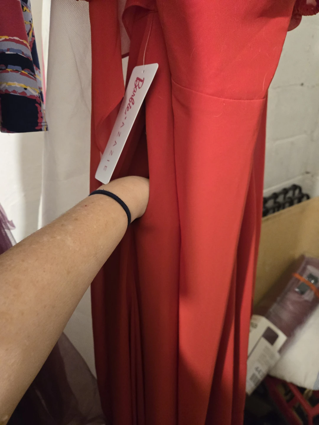 Barbie x Azazie Red Maxi Dress