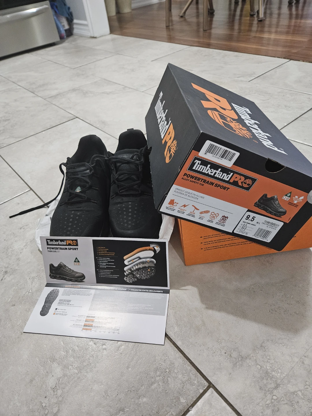 Timberland PRO Powertrain Sport Alloy Toe Black - 9.5 - photo 3