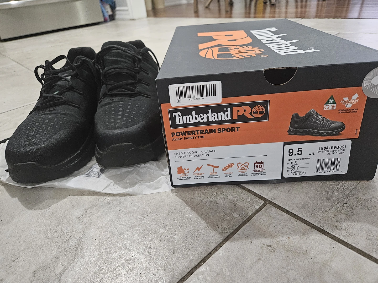 Timberland PRO Powertrain Sport Alloy Toe Black - 9.5 - photo 4