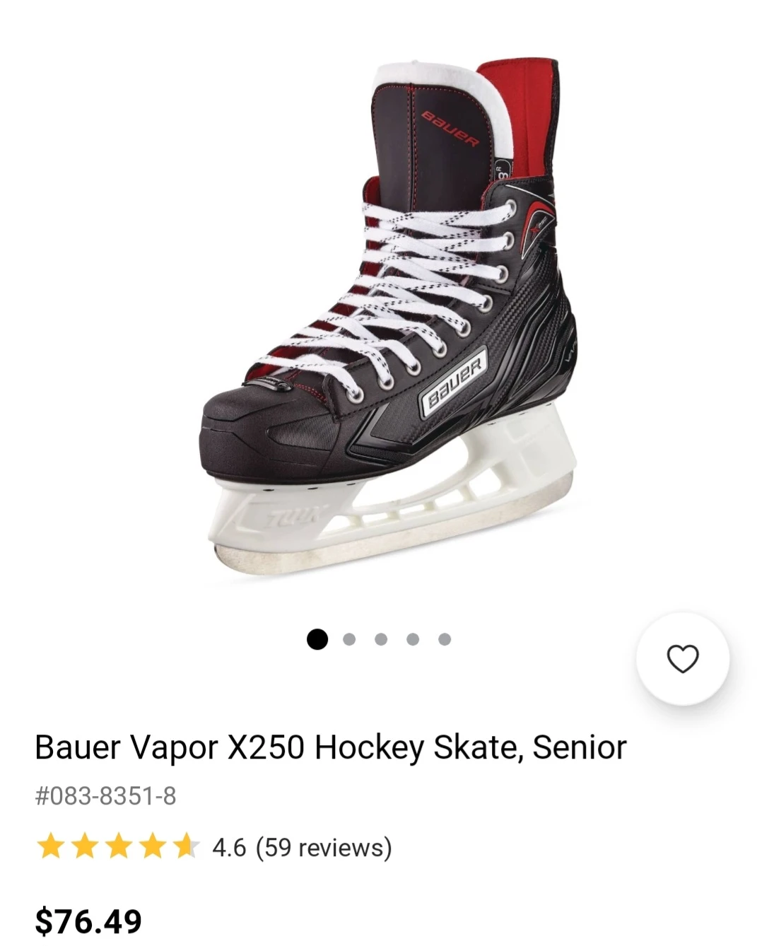Bauer Vapor X250 Hockey Skates - Size 8 - photo 5