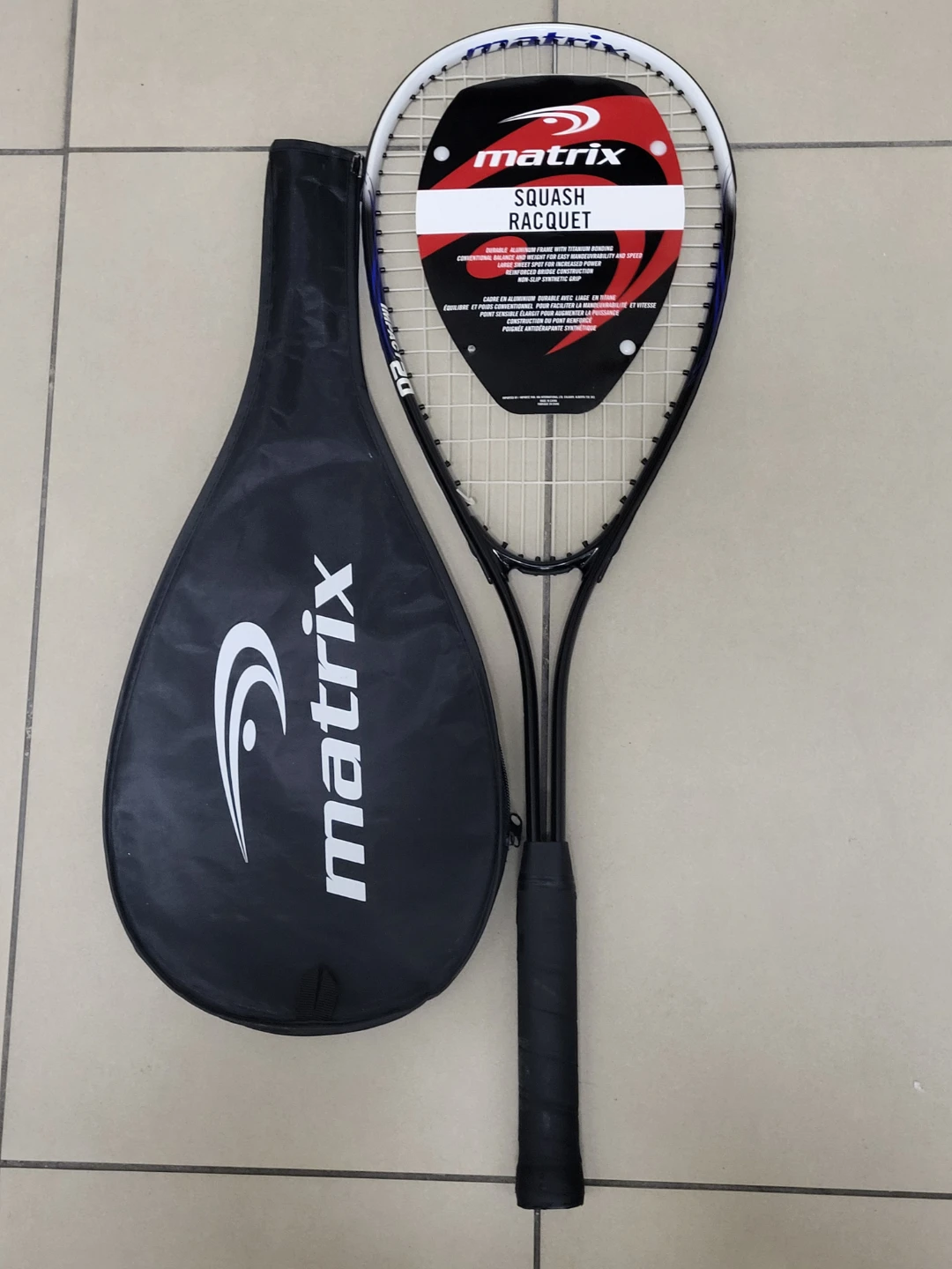​🎾 Matrix Impact D2 Squash Racquet + Cover – New
