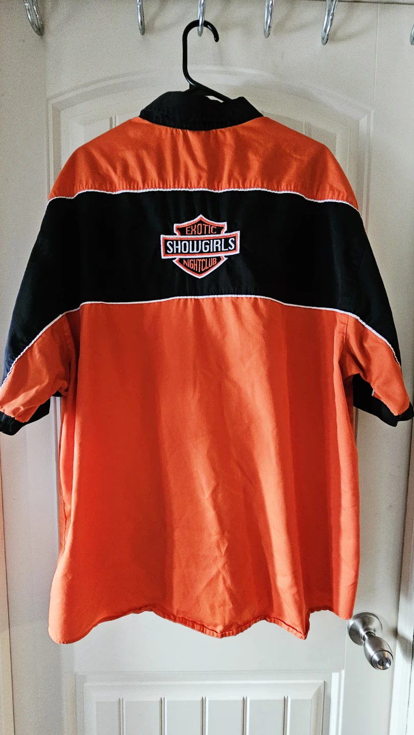 Harley Davidson Showgirls Short Sleeve Button Up Shirt