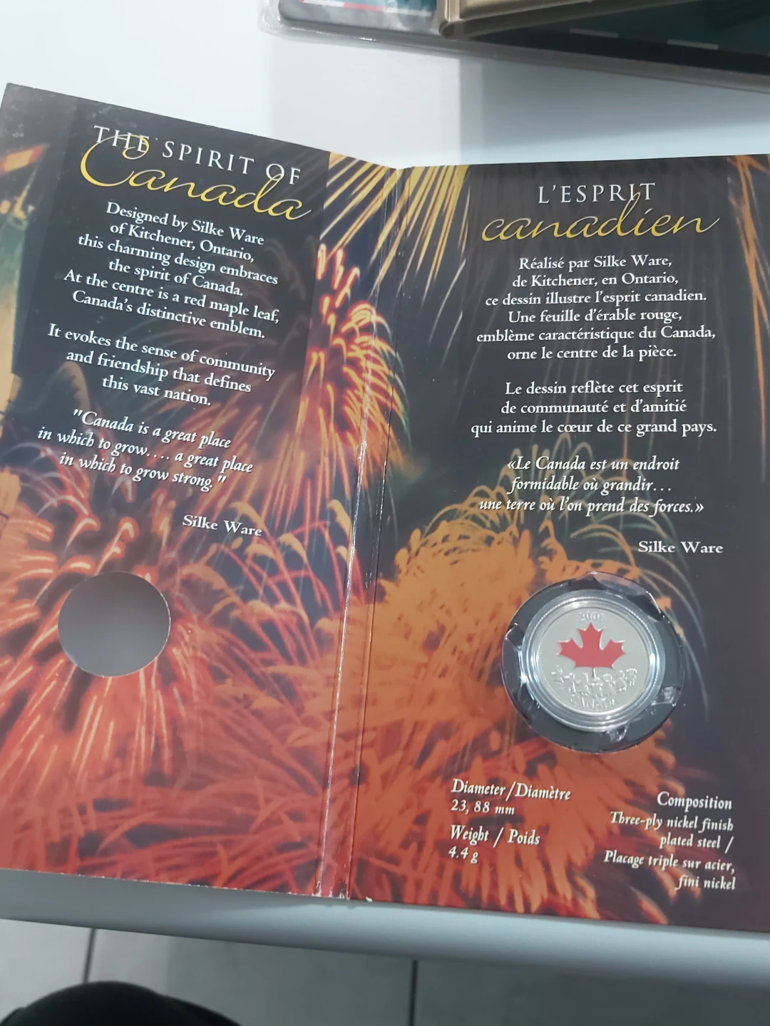 Royal Canadian Mint 2001 25 Cents Coin