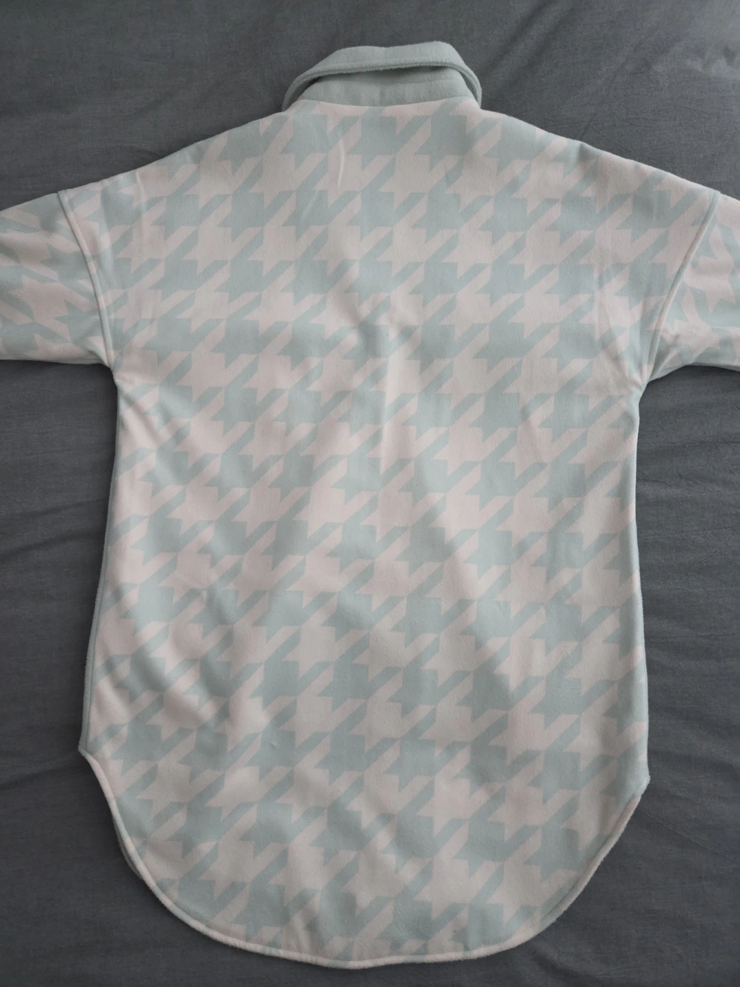 Mint Green Houndstooth Shacket - photo 3