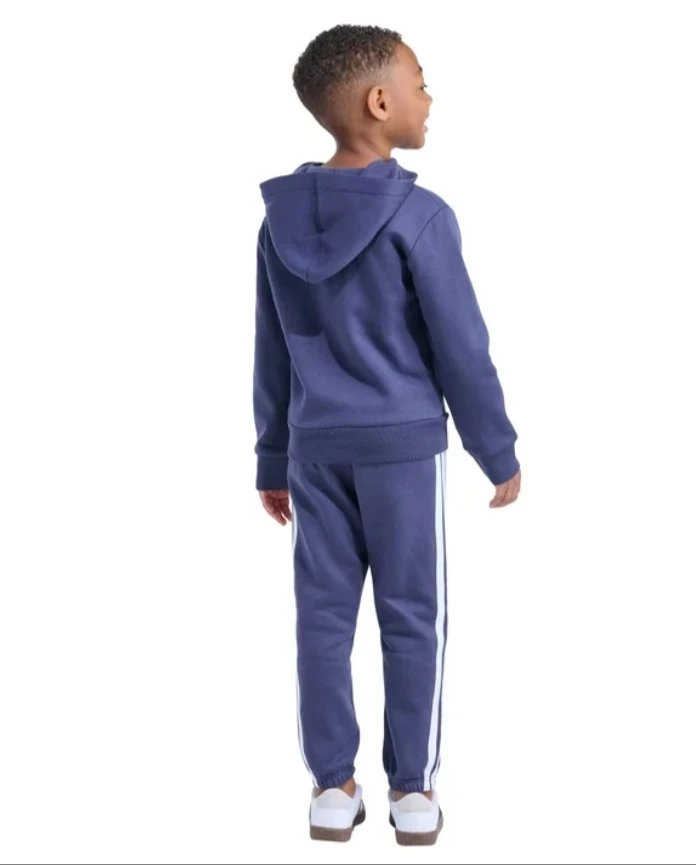 NWT ADIDAS Kids' 2-Piece Long Sleeve Fleece Hooded & Jogger Set - photo 3