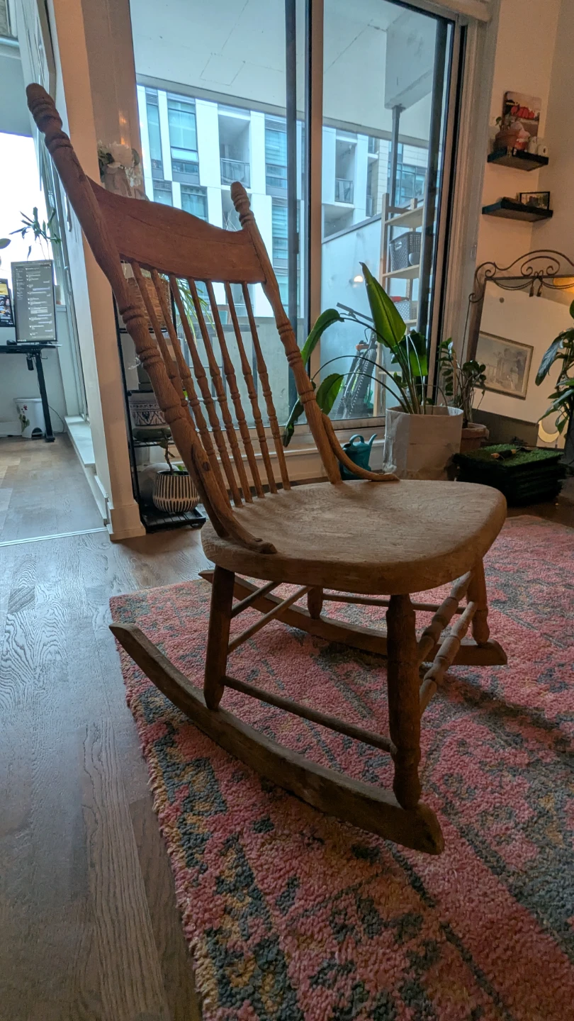 Vintage Wooden Rocking Chair