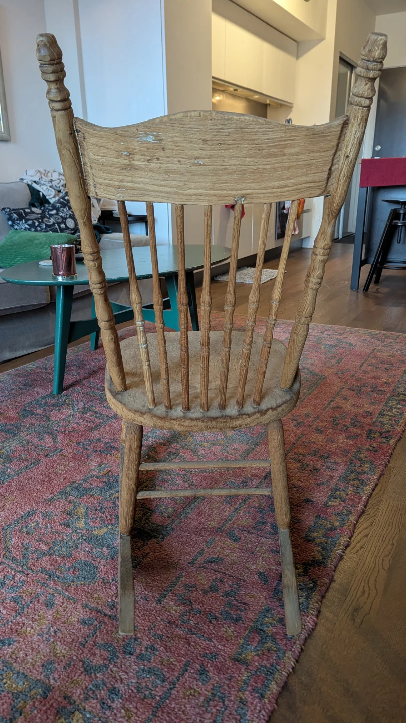 Vintage Wooden Rocking Chair - photo 3