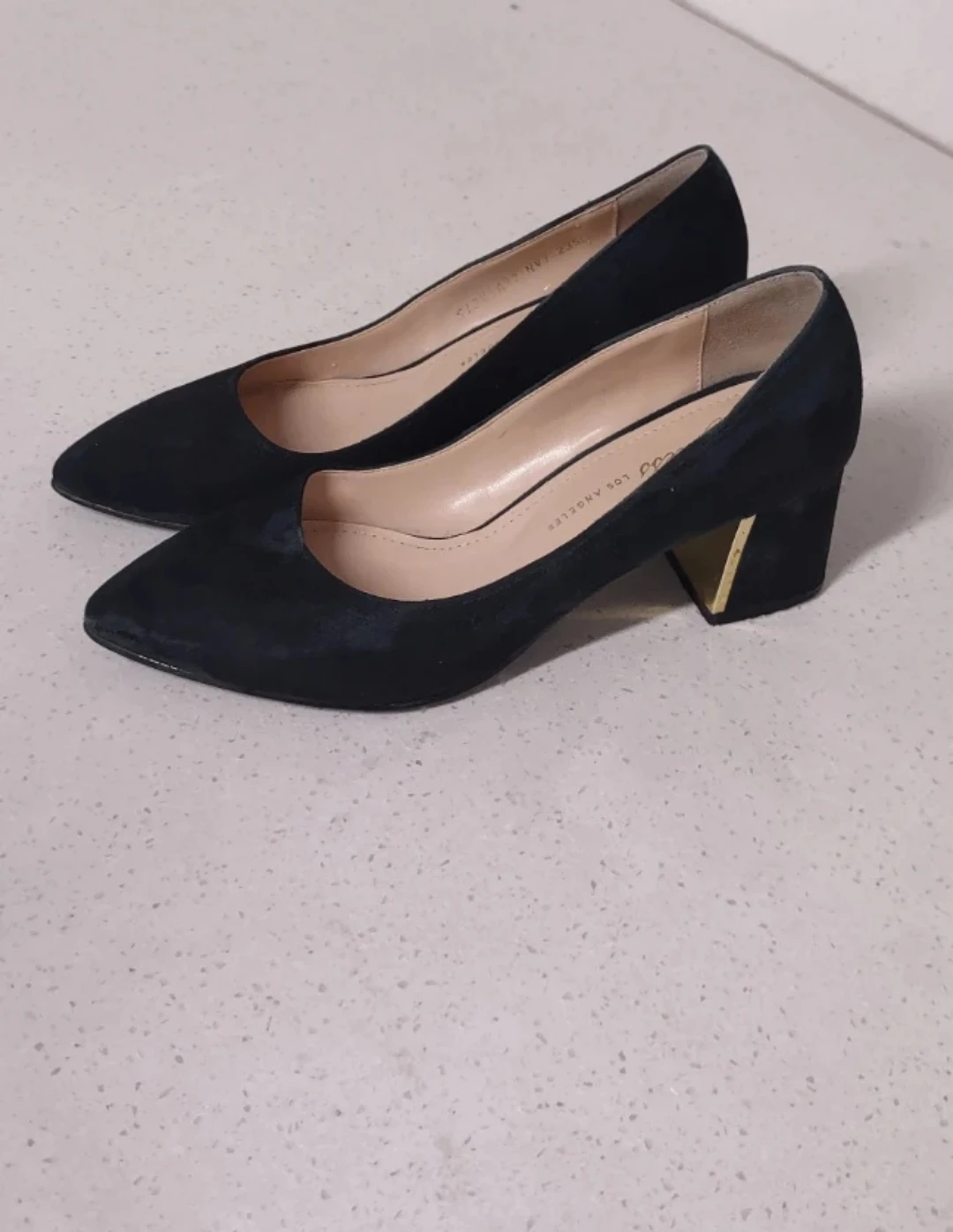 Suede Heels - Deep green color - photo 3