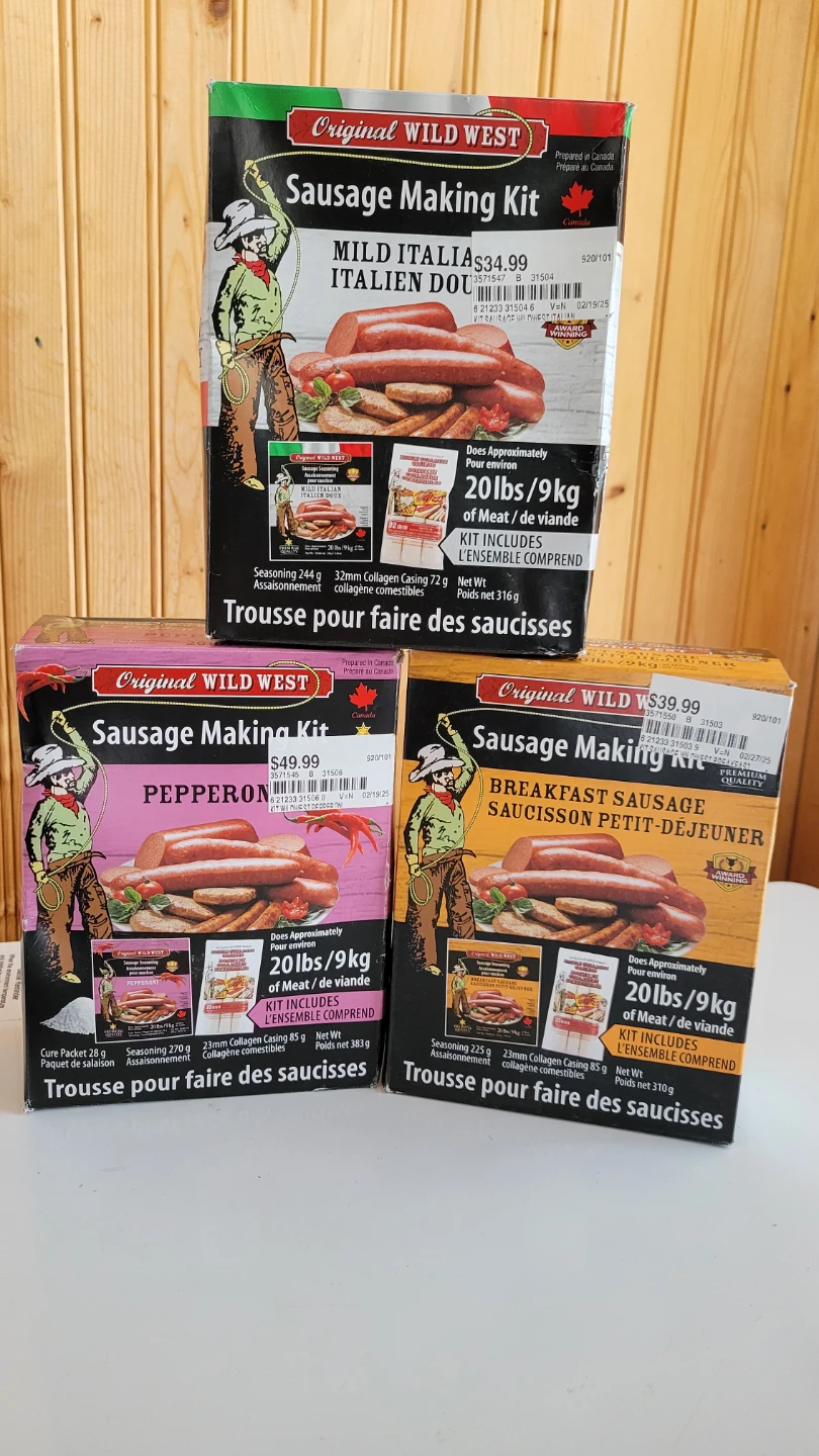 Original Wild West Sausage Making Kits (3 Flavours)