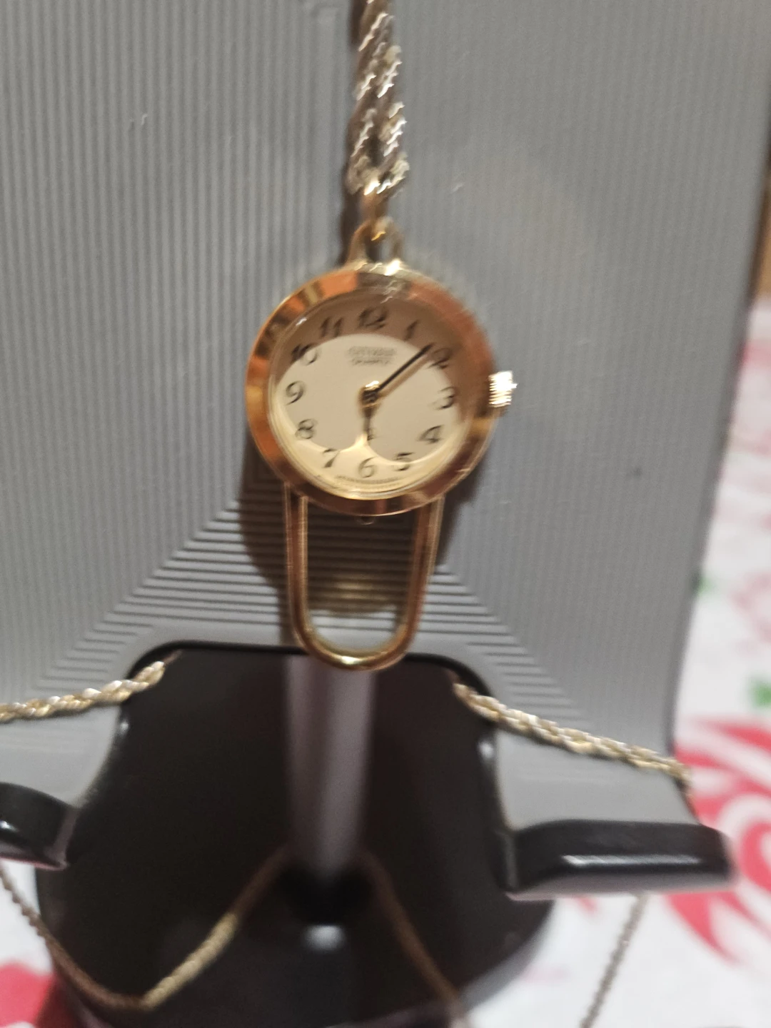 Montega Gold Tone Necklace Watch - photo 2