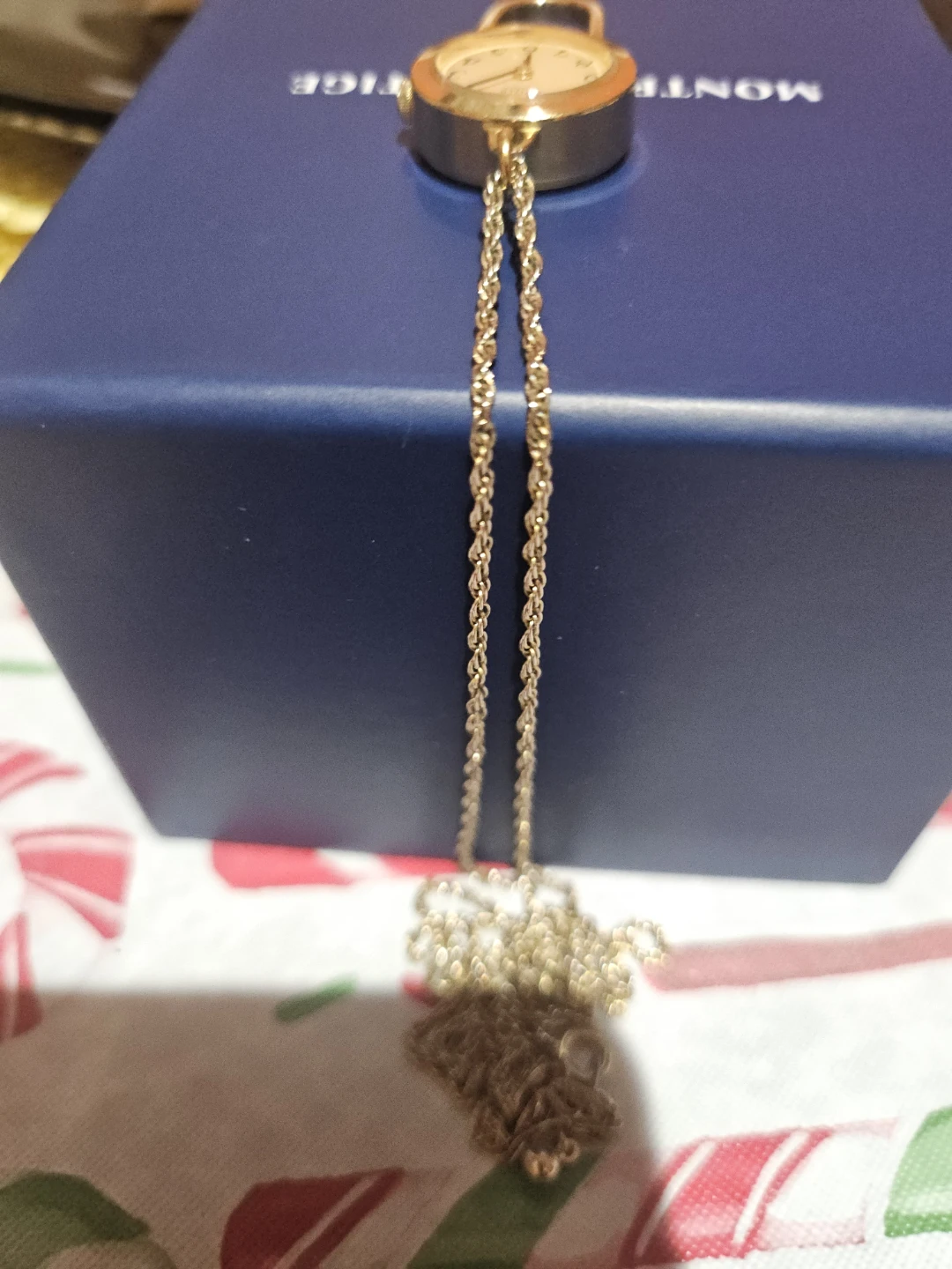Montega Gold Tone Necklace Watch - photo 4