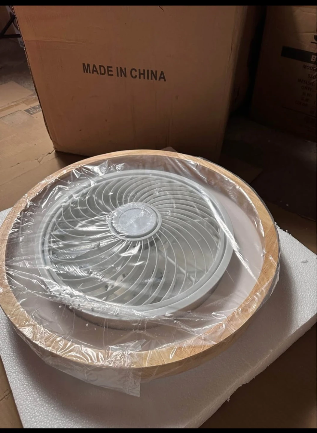 Raw Wood Ceiling Fan with Lights - NEW! - photo 3