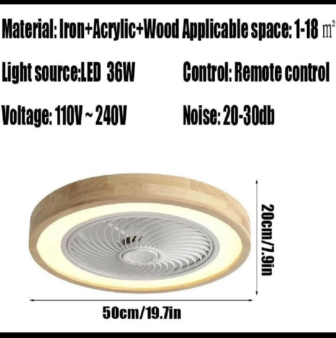 Raw Wood Ceiling Fan with Lights - NEW! - photo 4