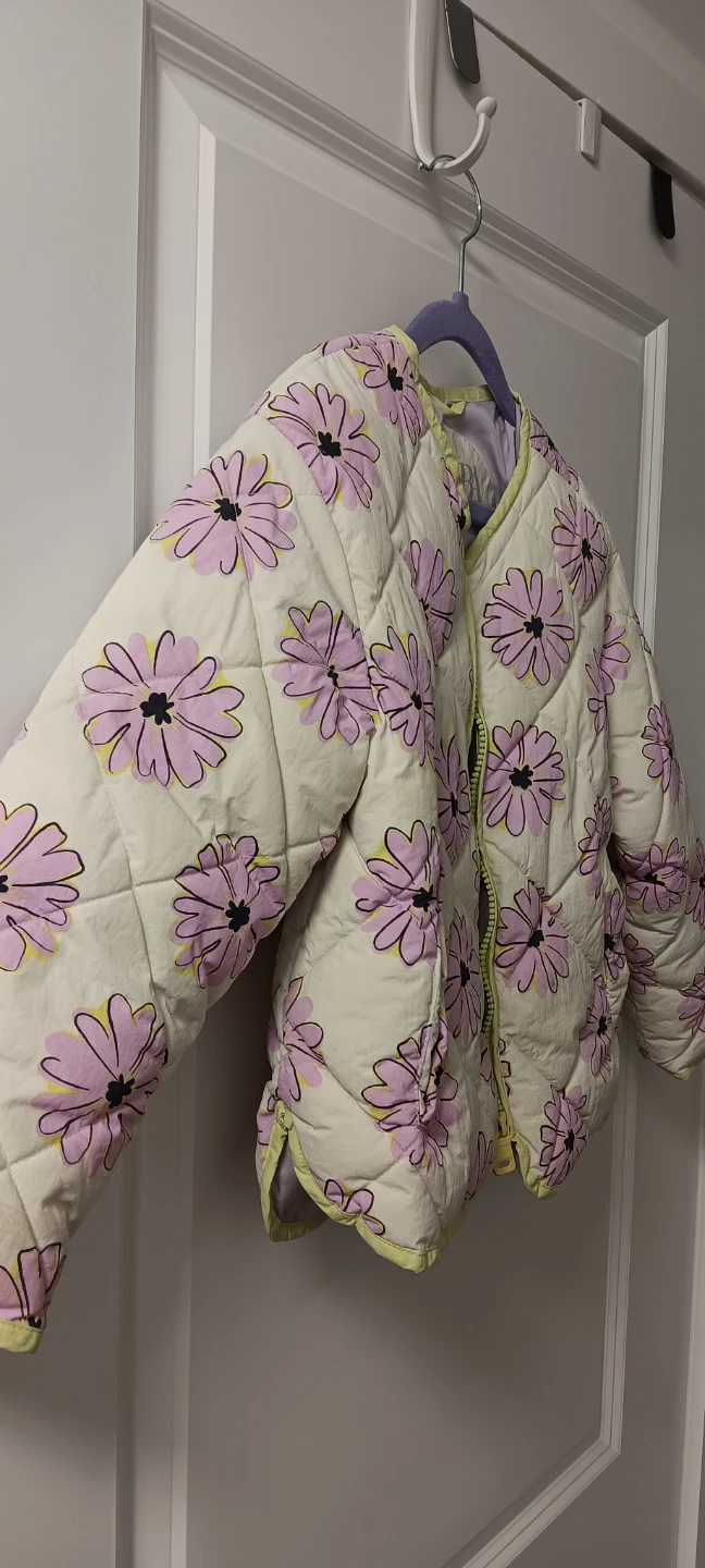Zara Quilted Jacket with Floral Print - Size 6-7 Years - photo 4